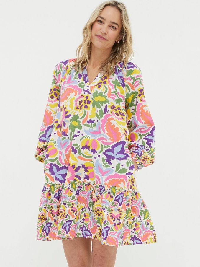 Yellow Art Floral Tunic?Dress (563731) | £35