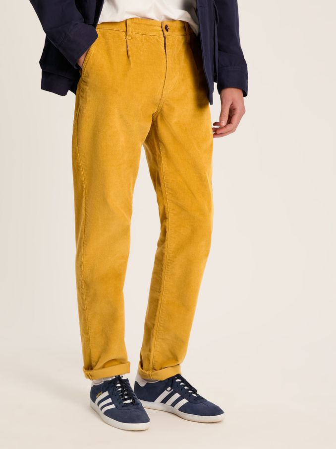 Cord Yellow Straight Leg Corduroy Trousers (564792) | £18