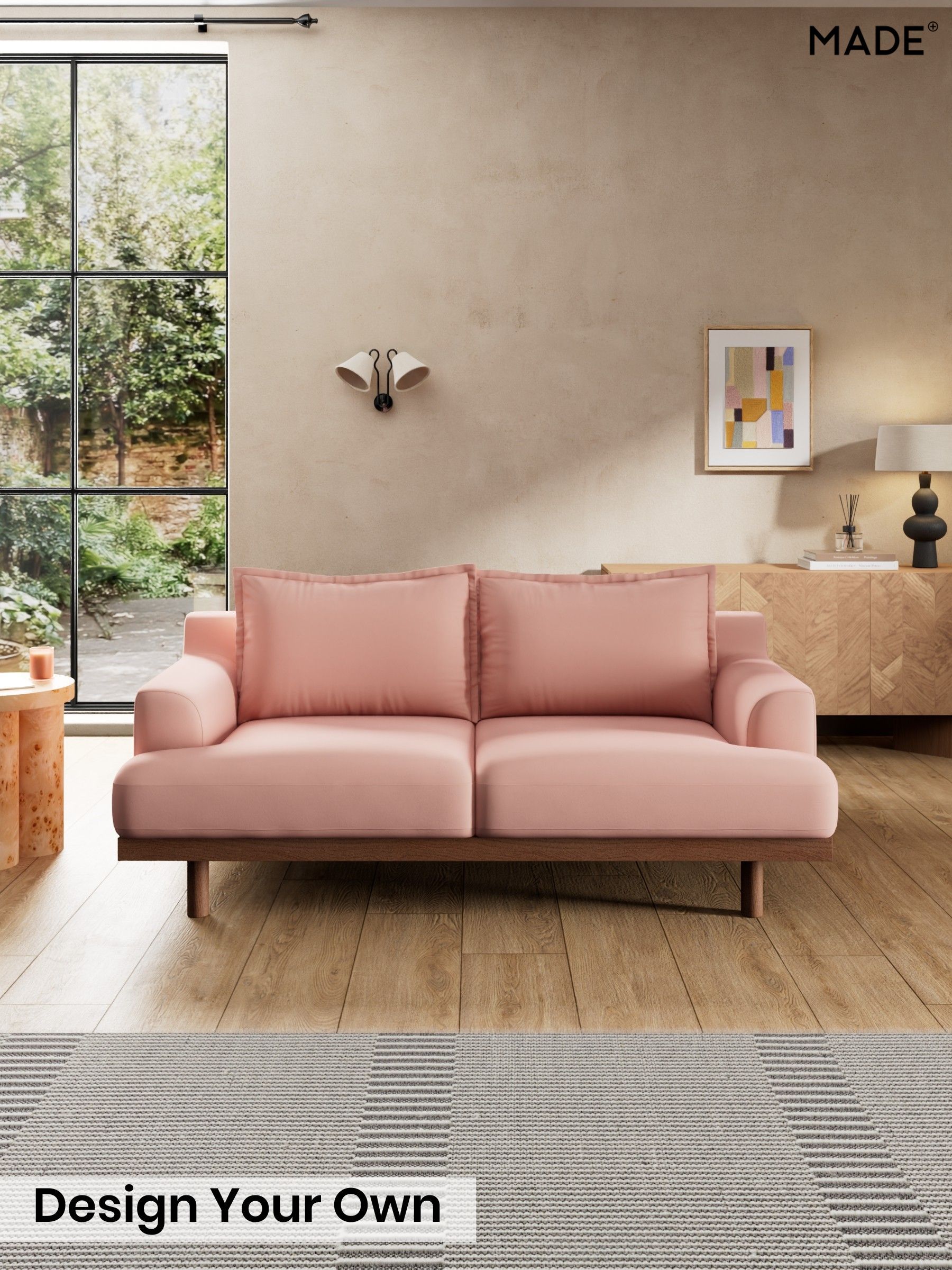 Matt Velvet Easy Clean/Blush Pink - Turin By Made