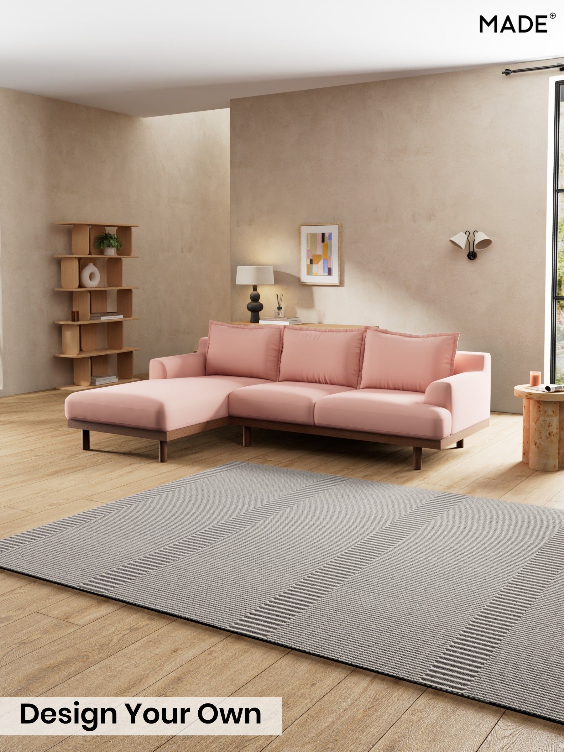 Matt Velvet Easy Clean/Blush Pink - Turin By Made