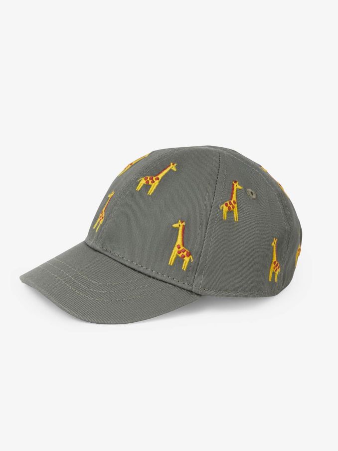 Khaki - Boys' Giraffe Embroidered Baseball Cap
