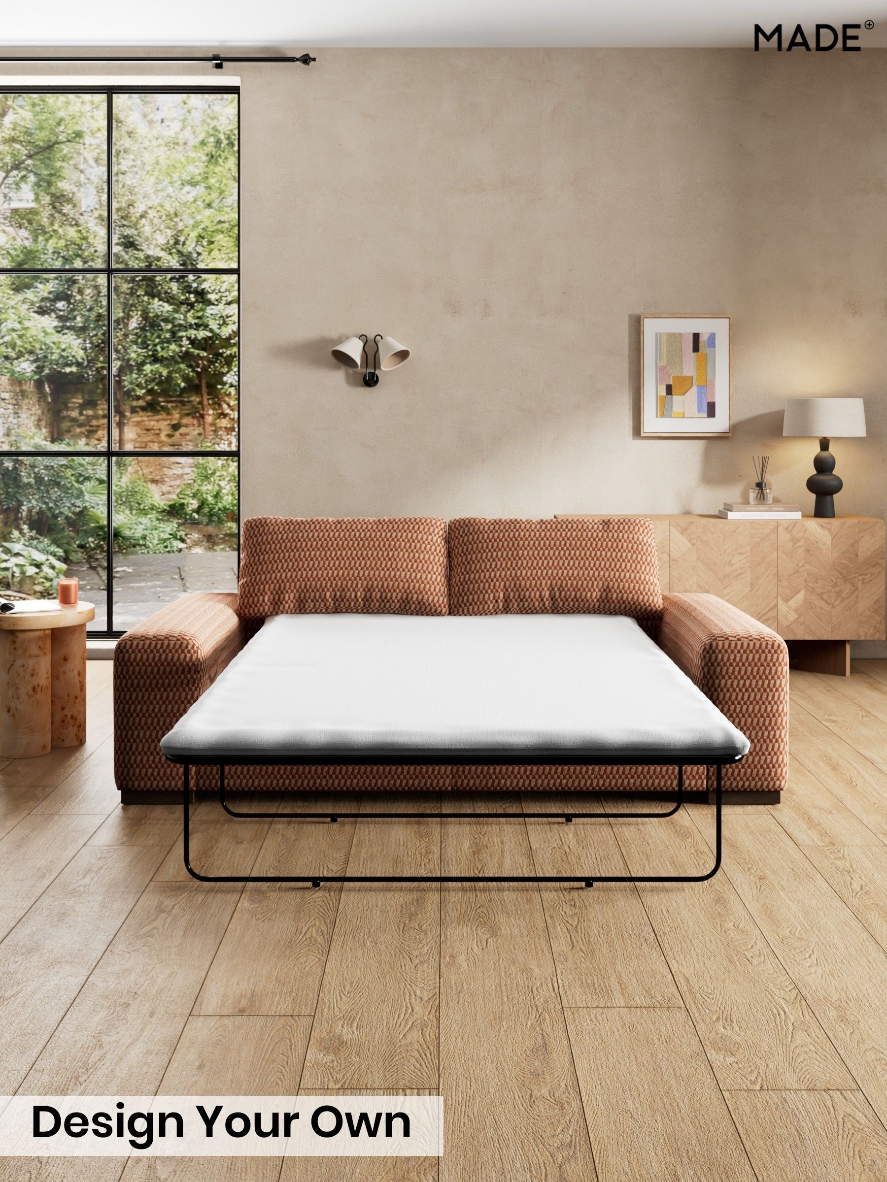 Lanzo Plush Weave/Rust Orange - Melbourne By Made