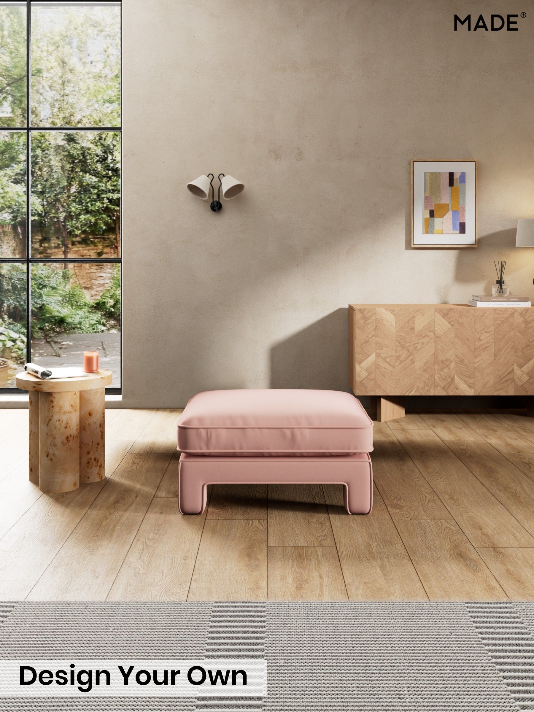 Matt Velvet Easy Clean/Blush Pink - Holloway By Made