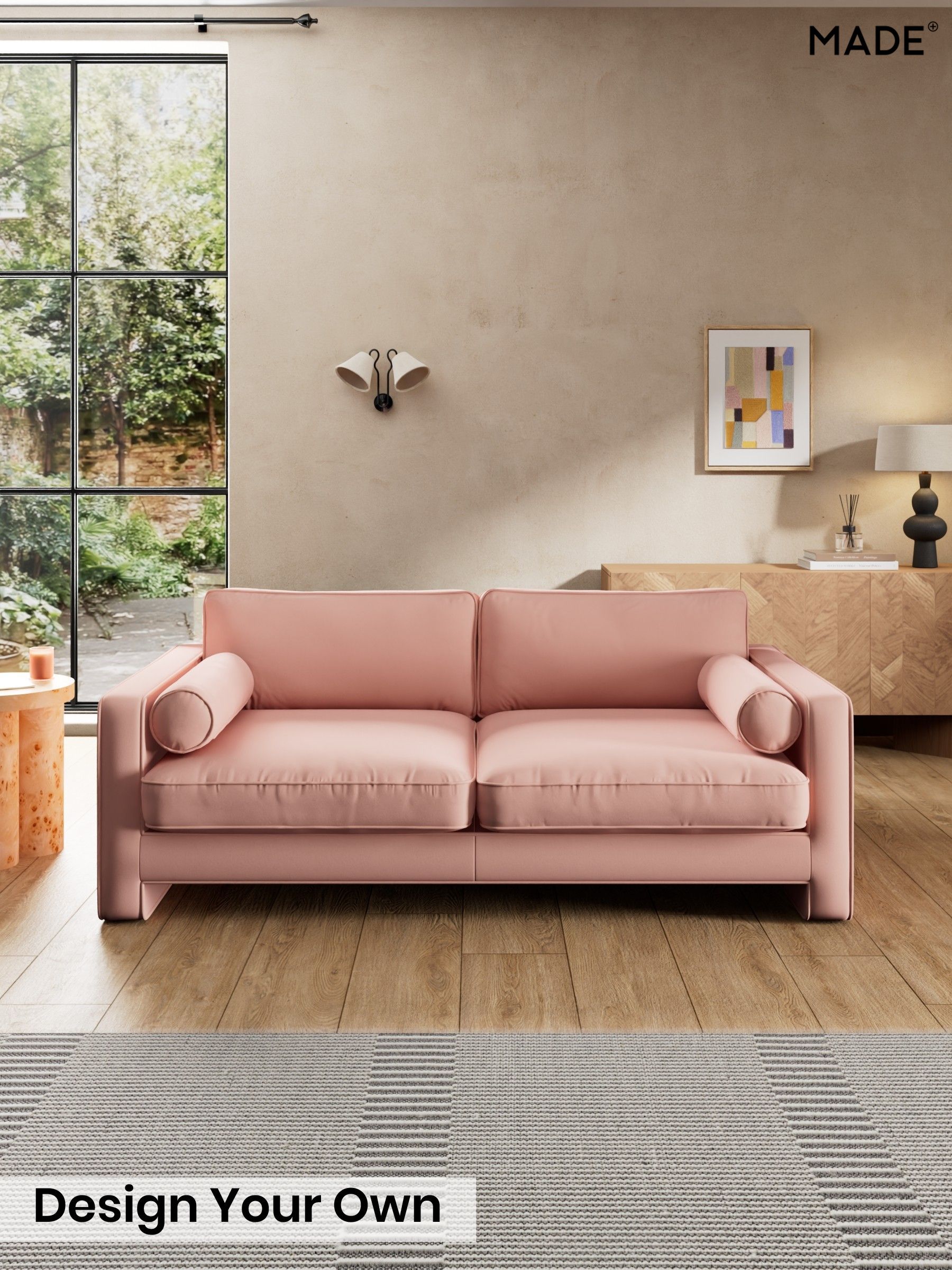 Matt Velvet Easy Clean/Blush Pink - Holloway By Made
