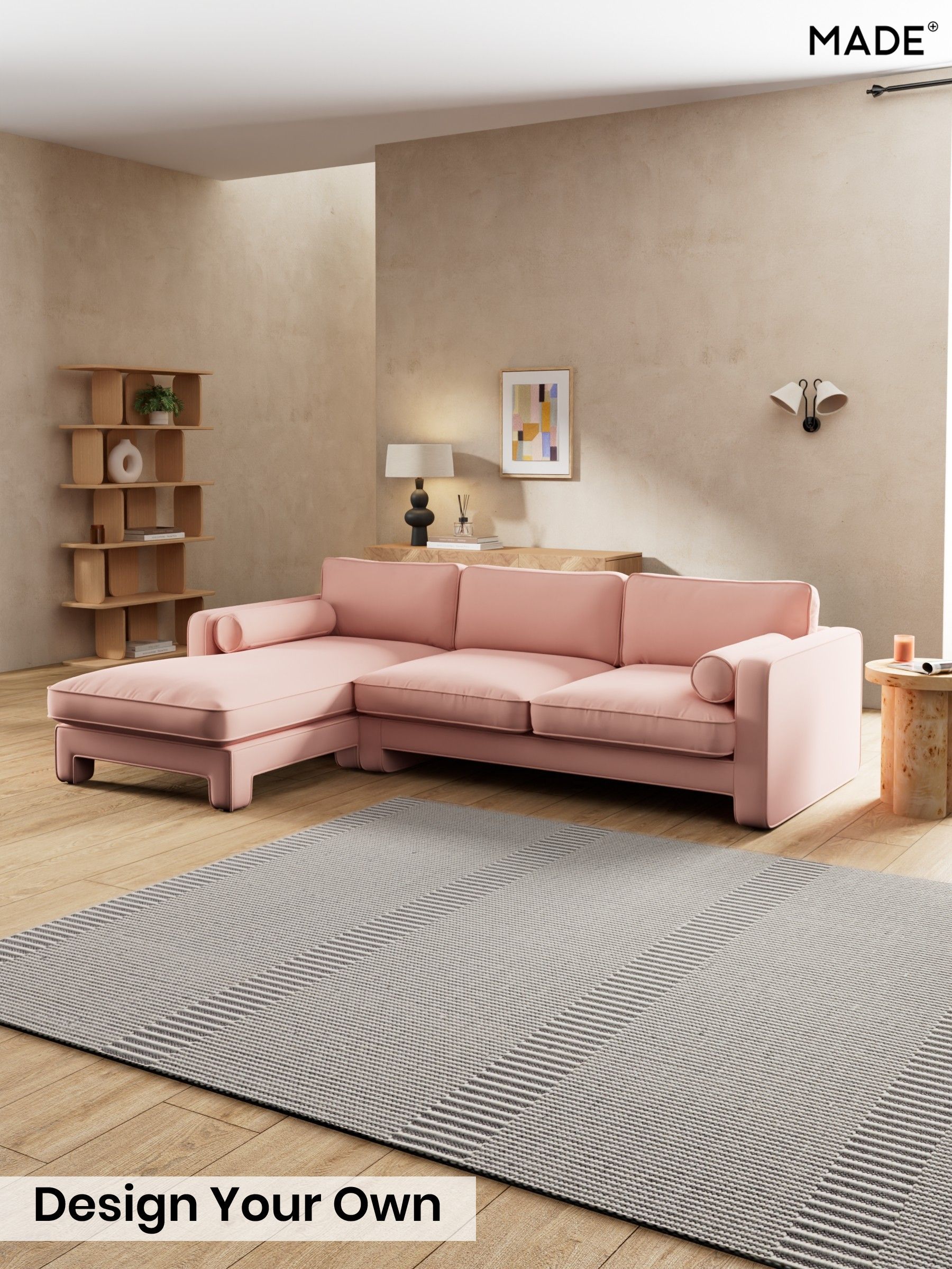 Matt Velvet Easy Clean/Blush Pink - Holloway By Made