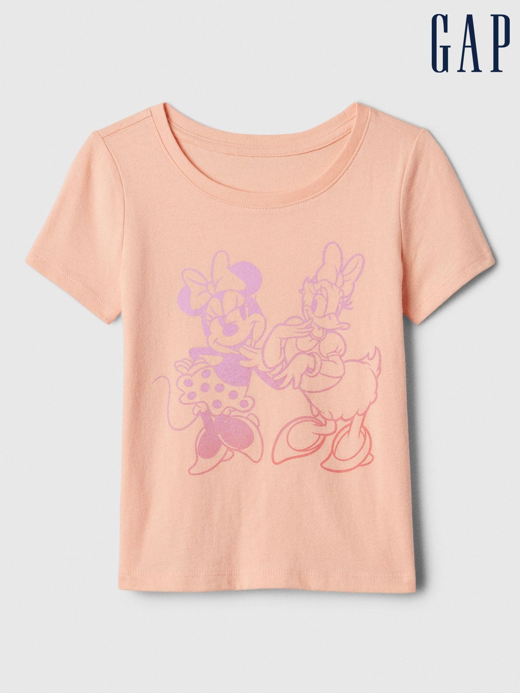 Orange Disney Minnie Mouse & Daisy Duck Graphic Short Sleeve Crew Neck T-Shirt (Newborn-5yrs) (569617) | £6