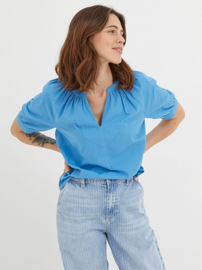 Asha Blue Blouse (570567) | £20