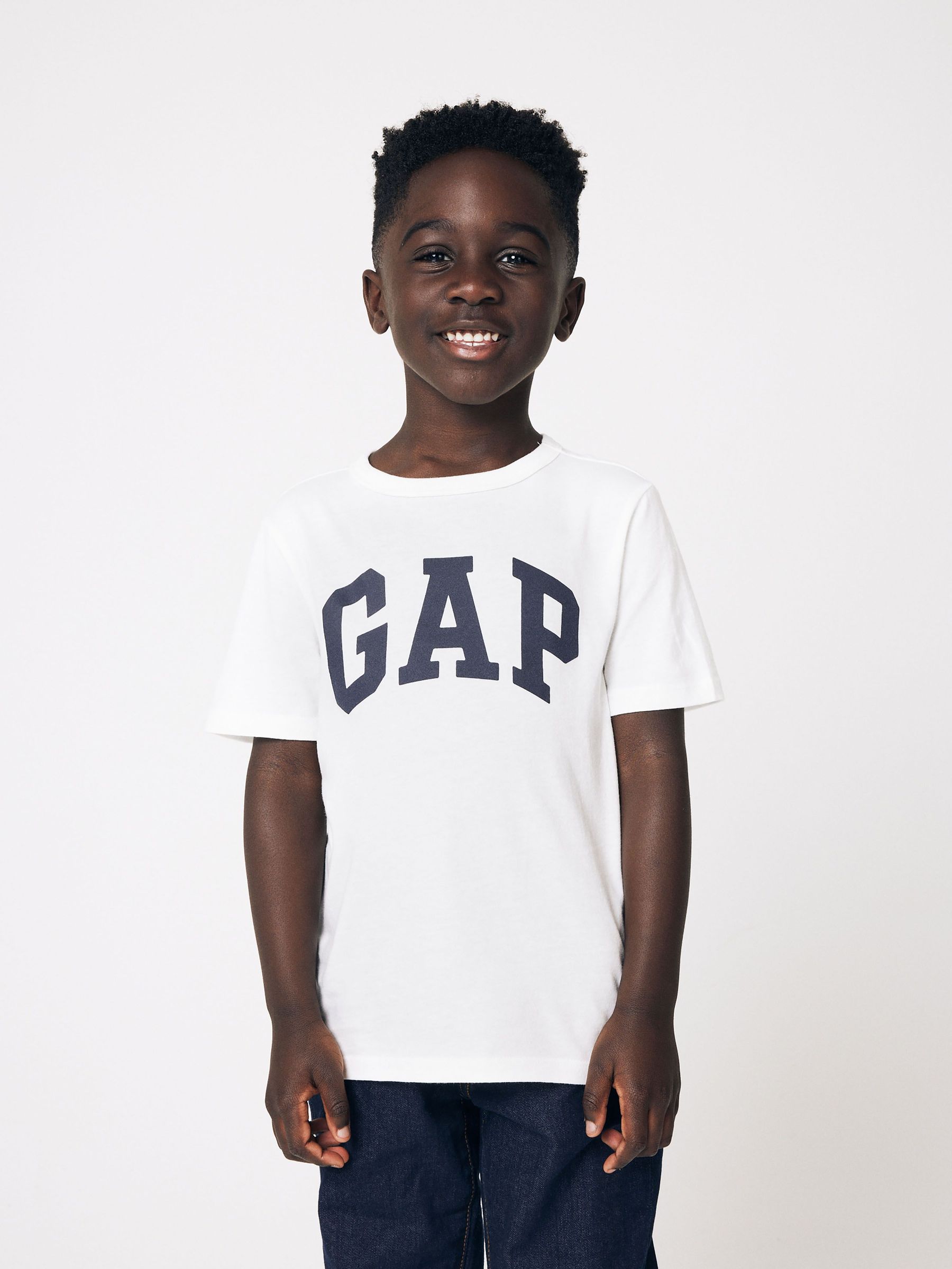White Logo Short Sleeve Crew Neck T-Shirt (Newborn-5yrs) (575055) | £5
