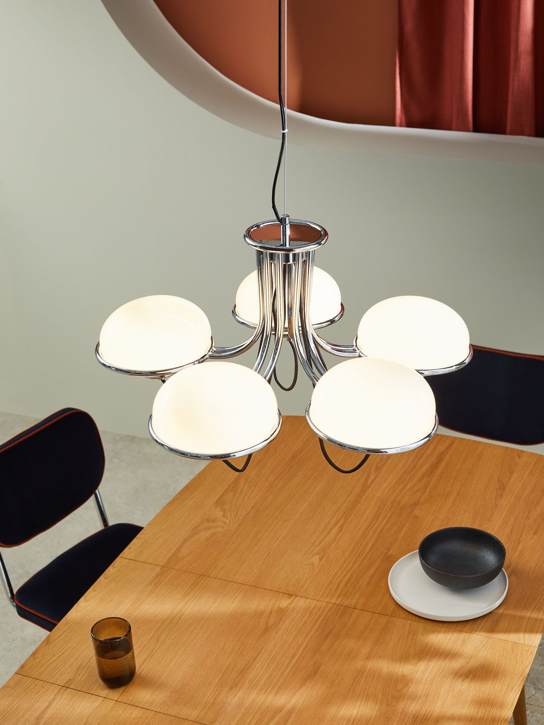 5 Light Chandelier Piper Light in Chrome (575881) | £279