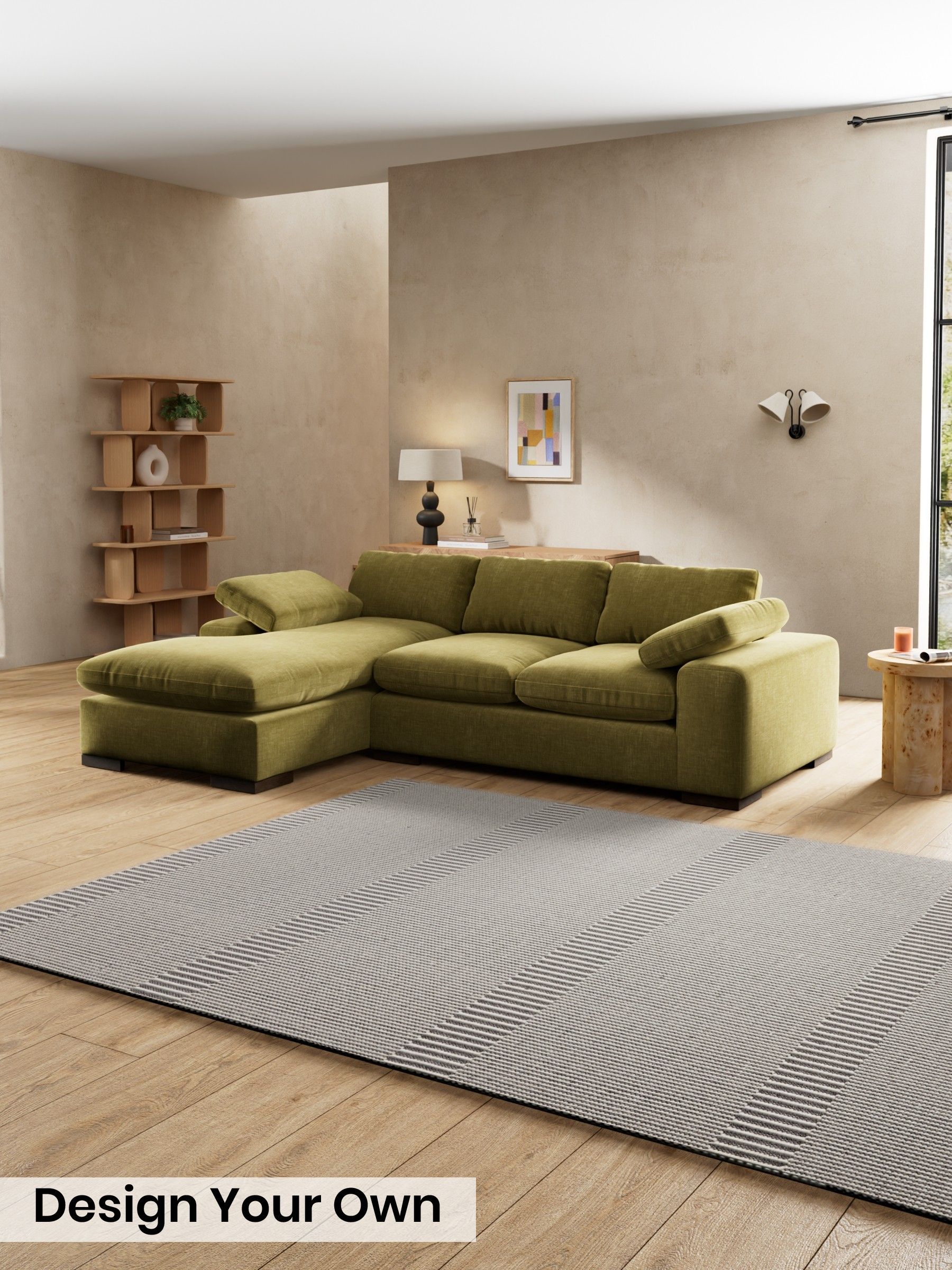 Etched Chenille/Moss Green - Melbourne By Made