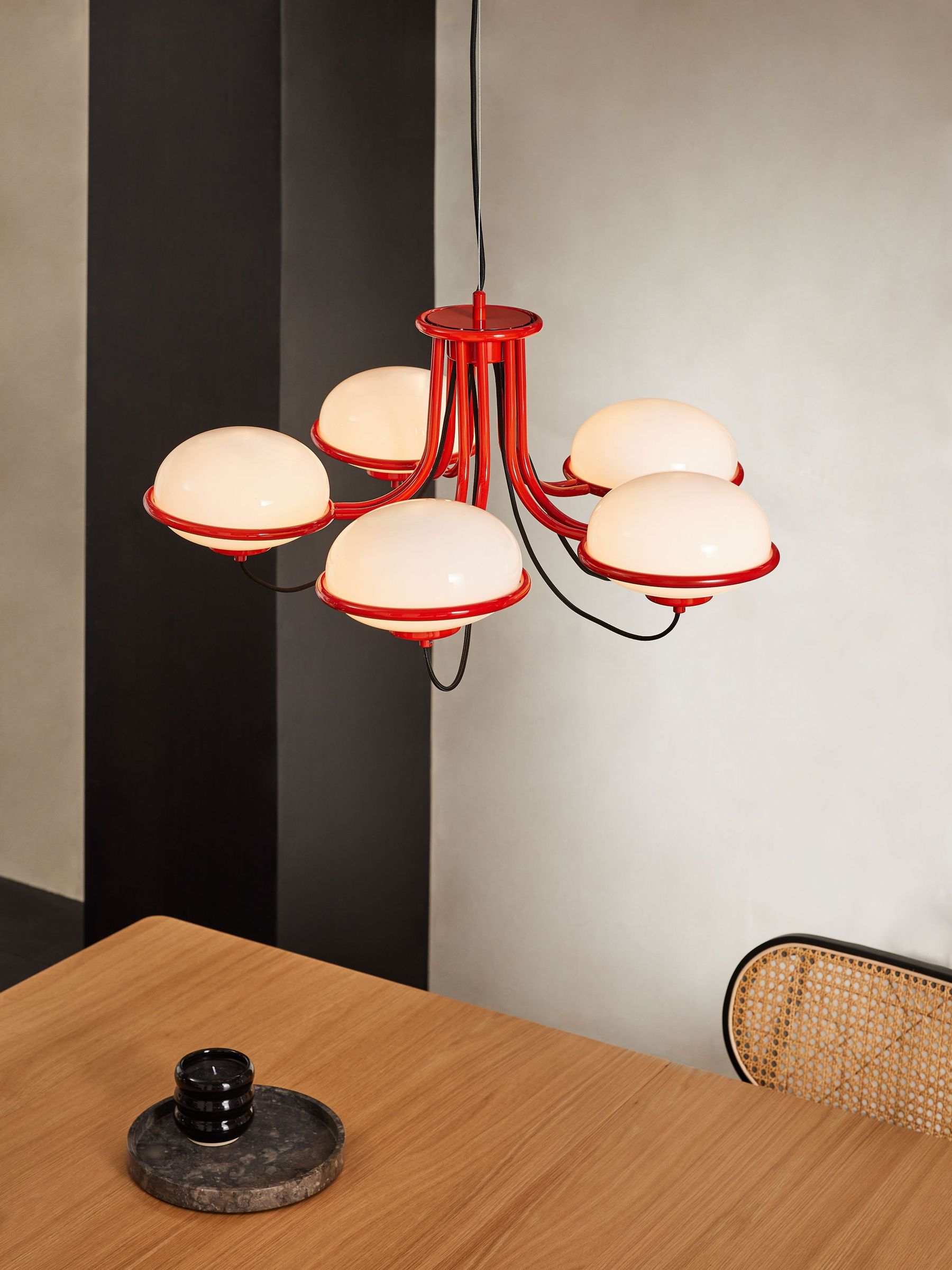 5 Light Chandelier Piper Light in Red (577607) | £279
