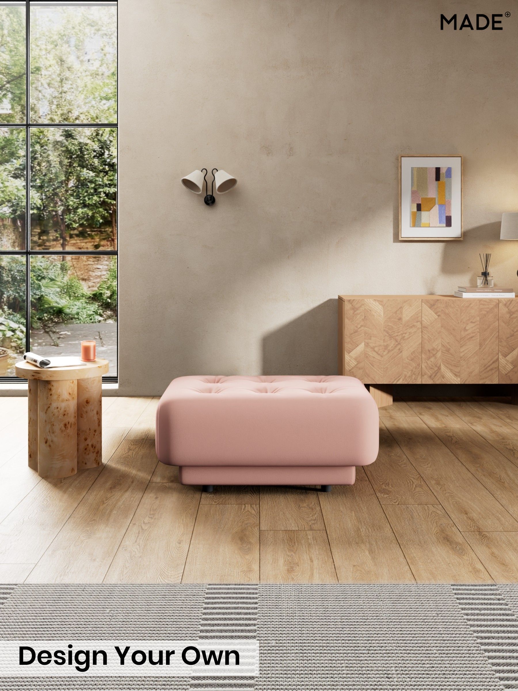 Matt Velvet Easy Clean/Blush Pink - Flint By Made