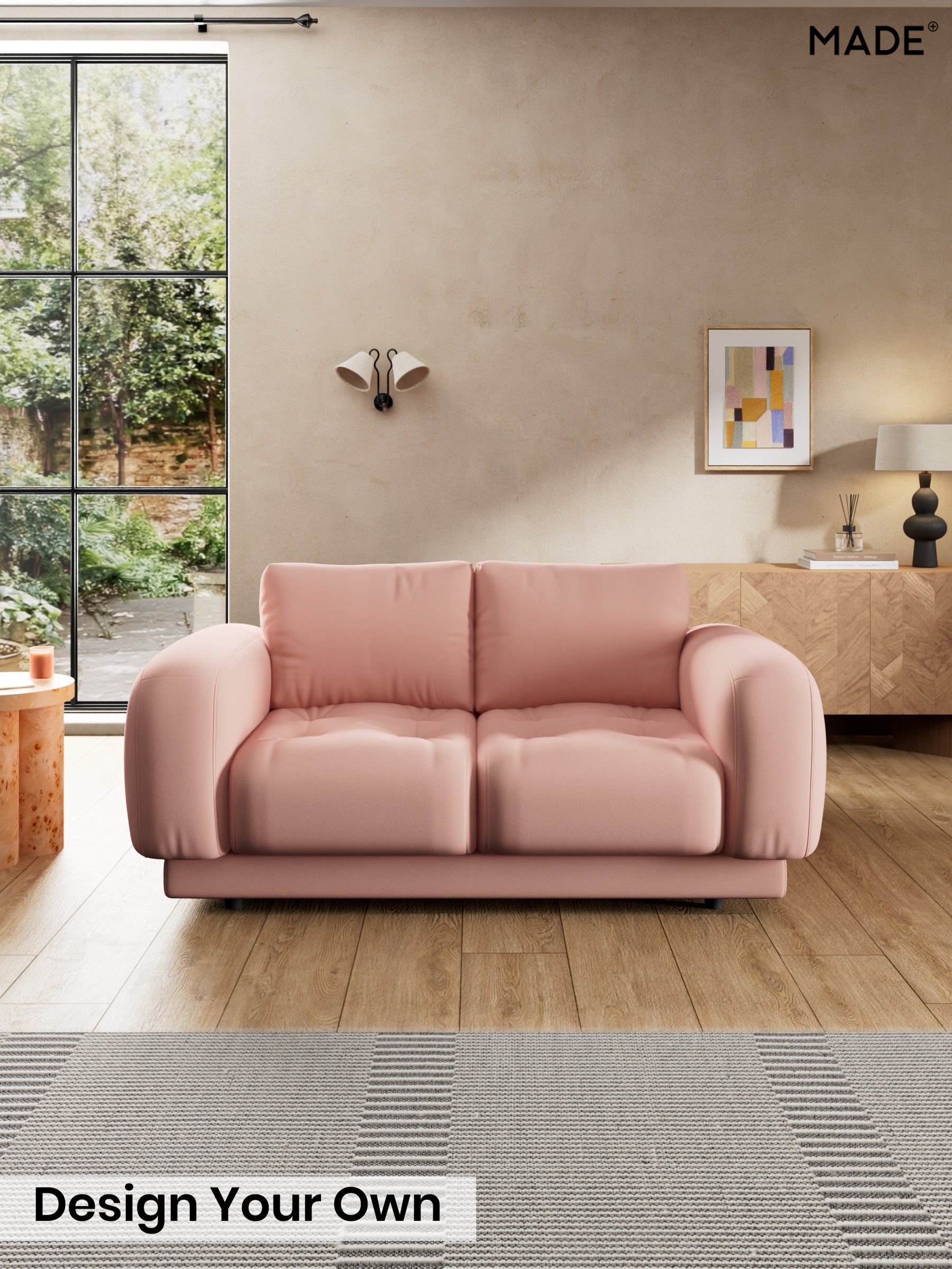 Matt Velvet Easy Clean/Blush Pink - Flint By Made