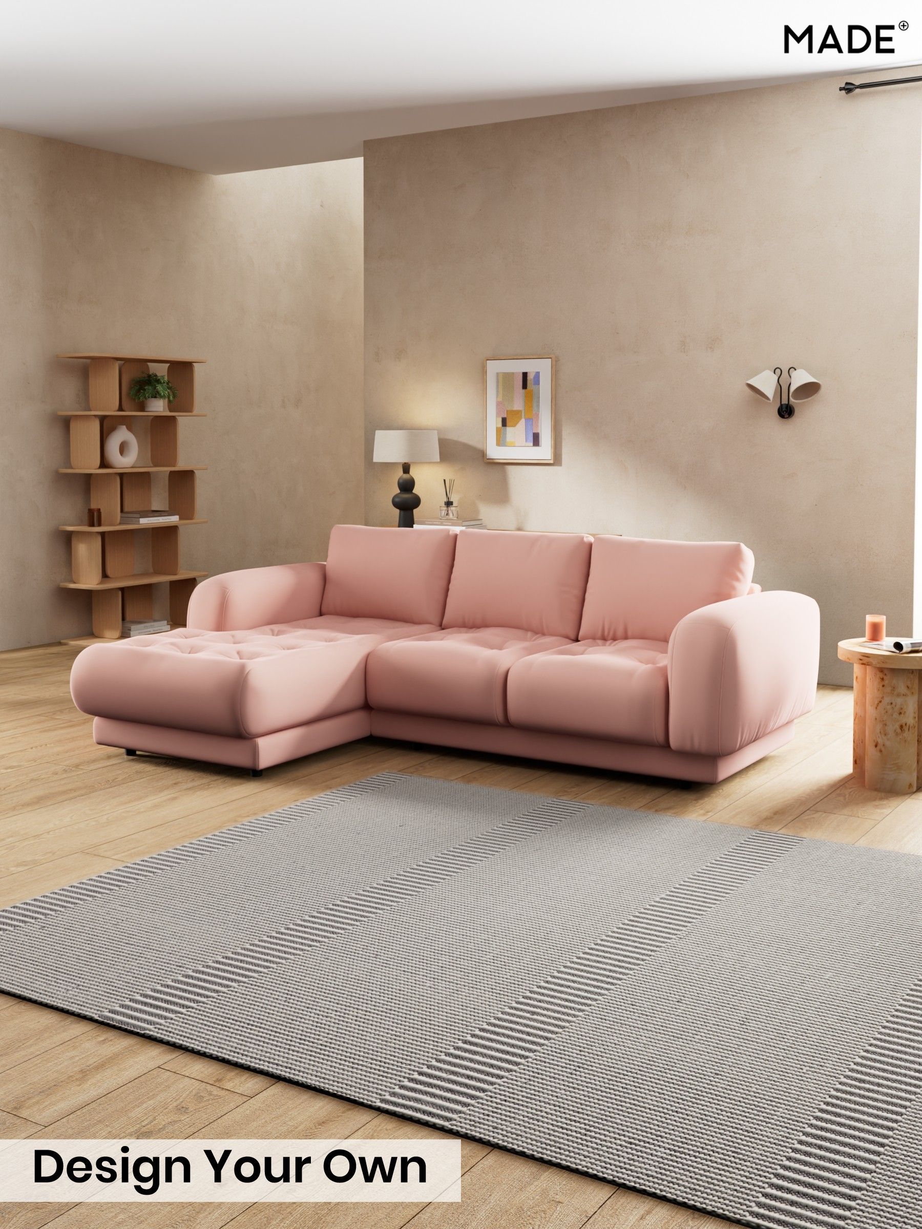 Matt Velvet Easy Clean/Blush Pink - Flint By Made