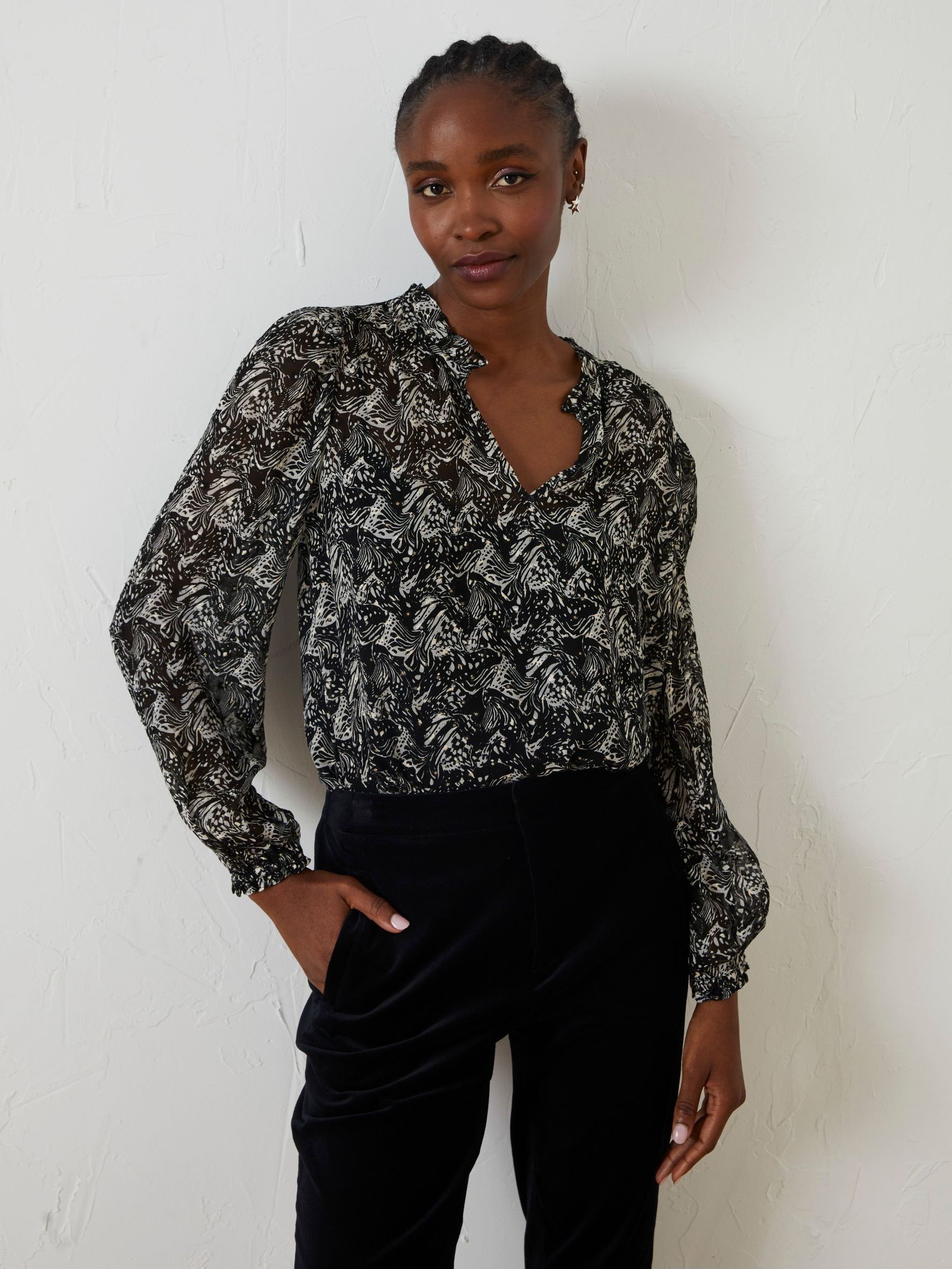 Black Charlie Abstract Butterfly Blouse (583632) | £35