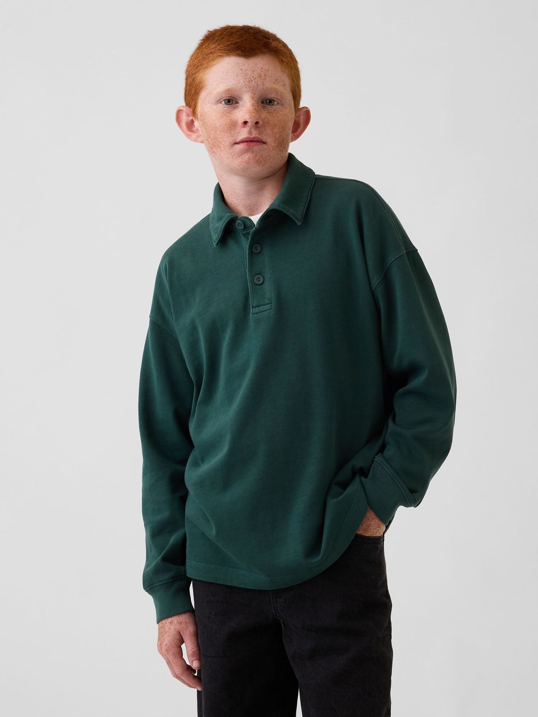 Green - Heavyweight Relaxed Polo Shirt