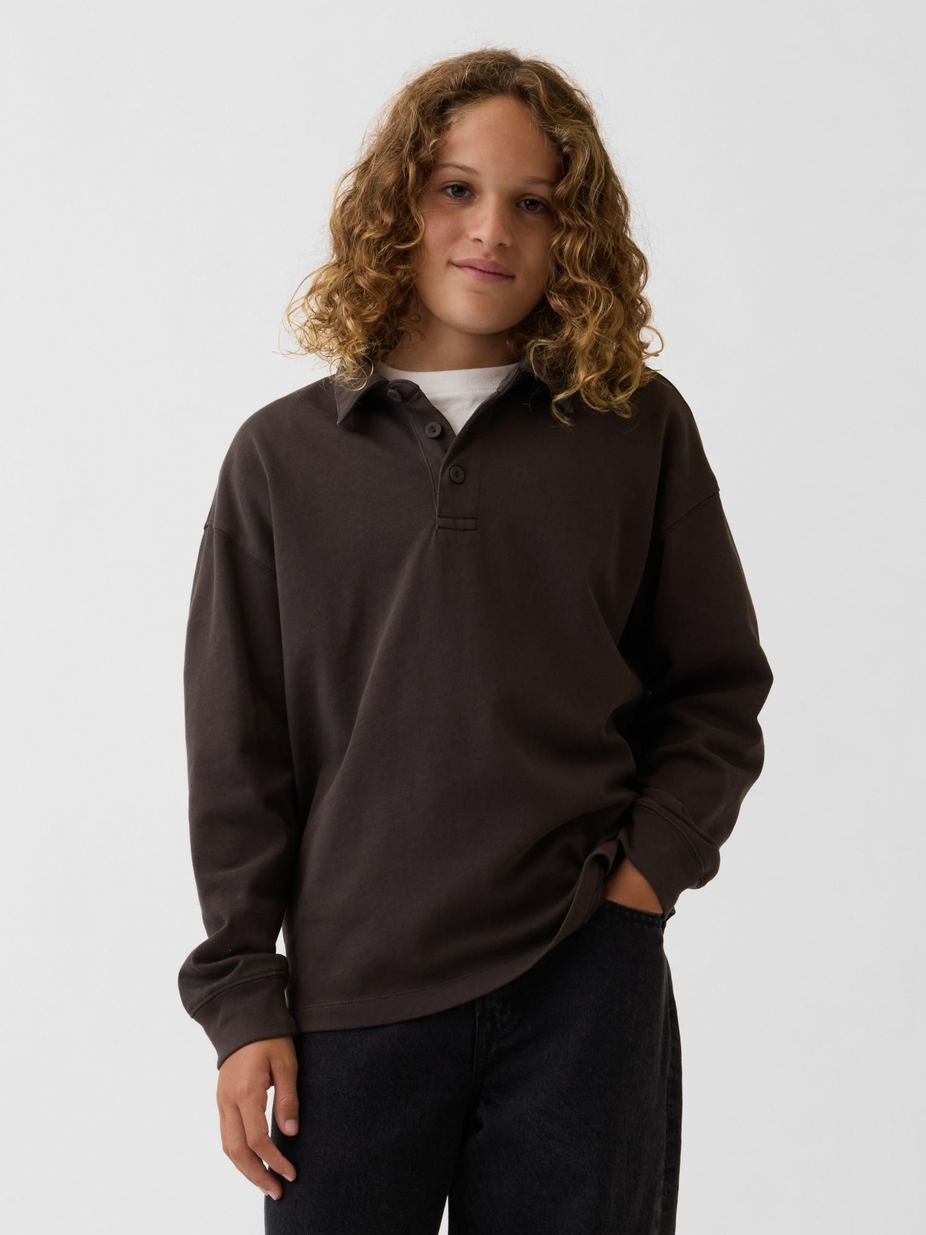 Brown - Heavyweight Relaxed Polo Shirt