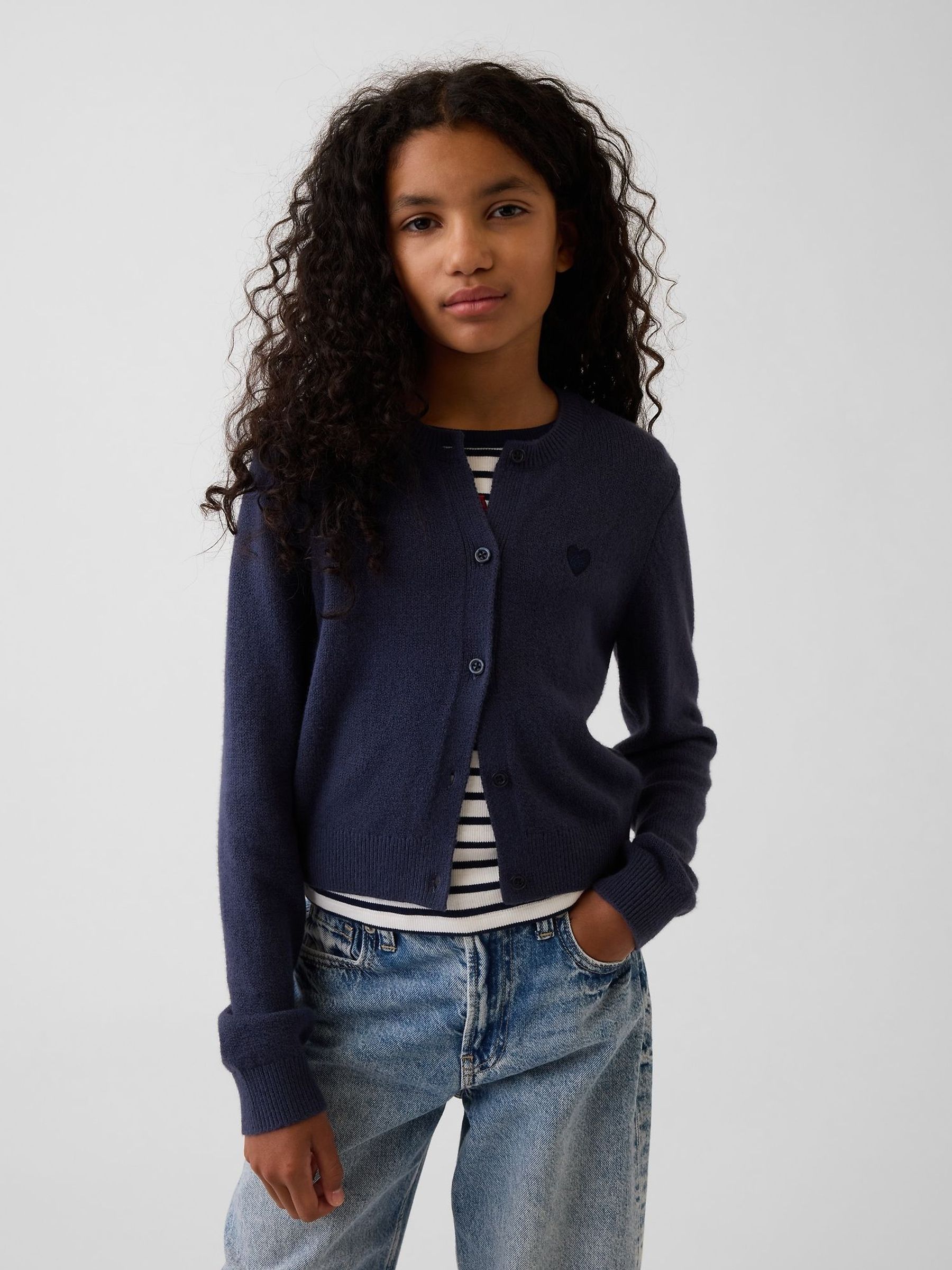 Navy - Cash Soft Relaxed Cardigan