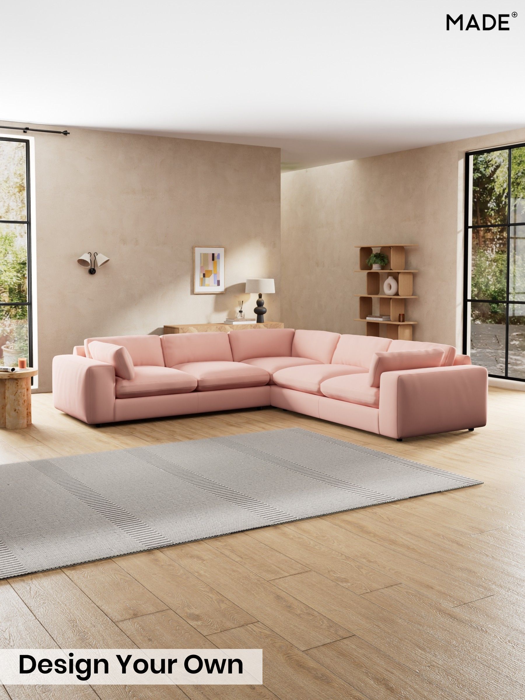 Matt Velvet Easy Clean/Blush Pink - Alec By Made