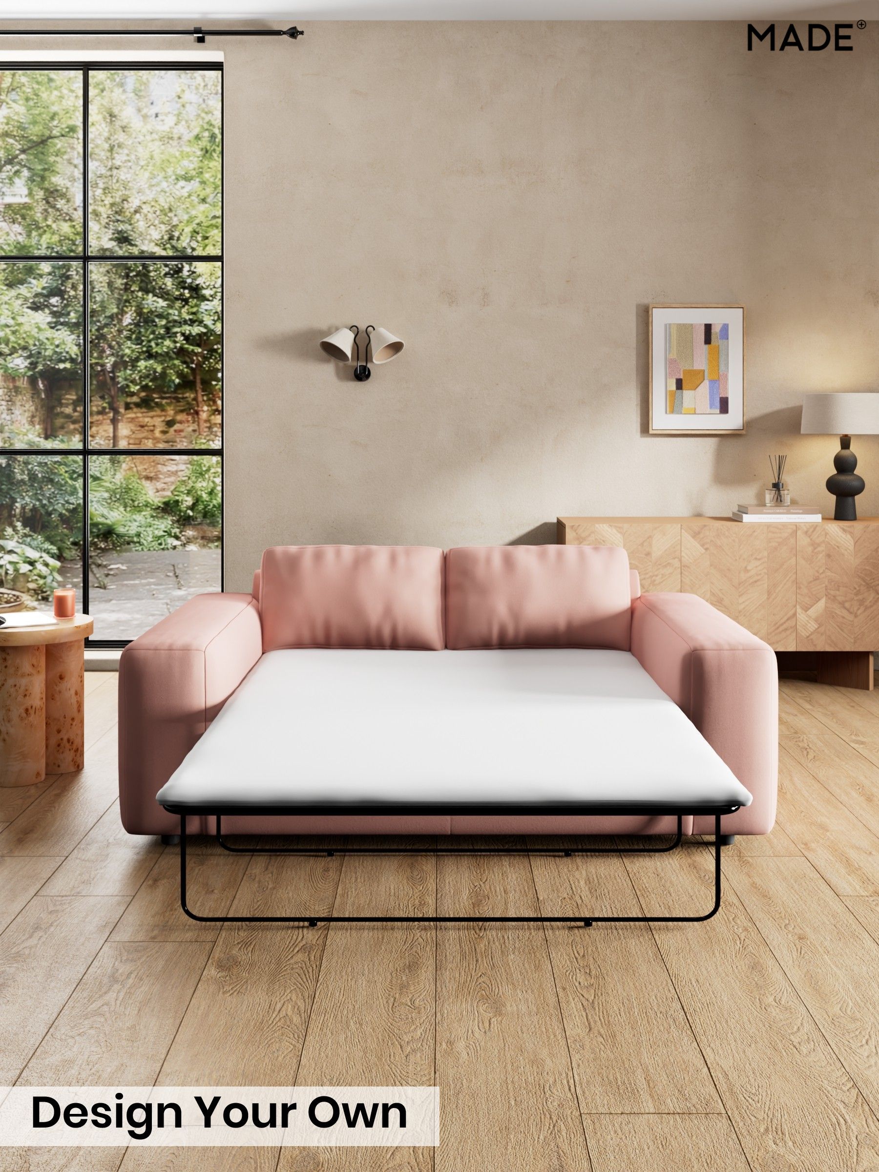 Matt Velvet Easy Clean/Blush Pink - Alec By Made