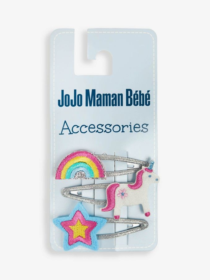 Pink - 3-pack Unicorn Clips