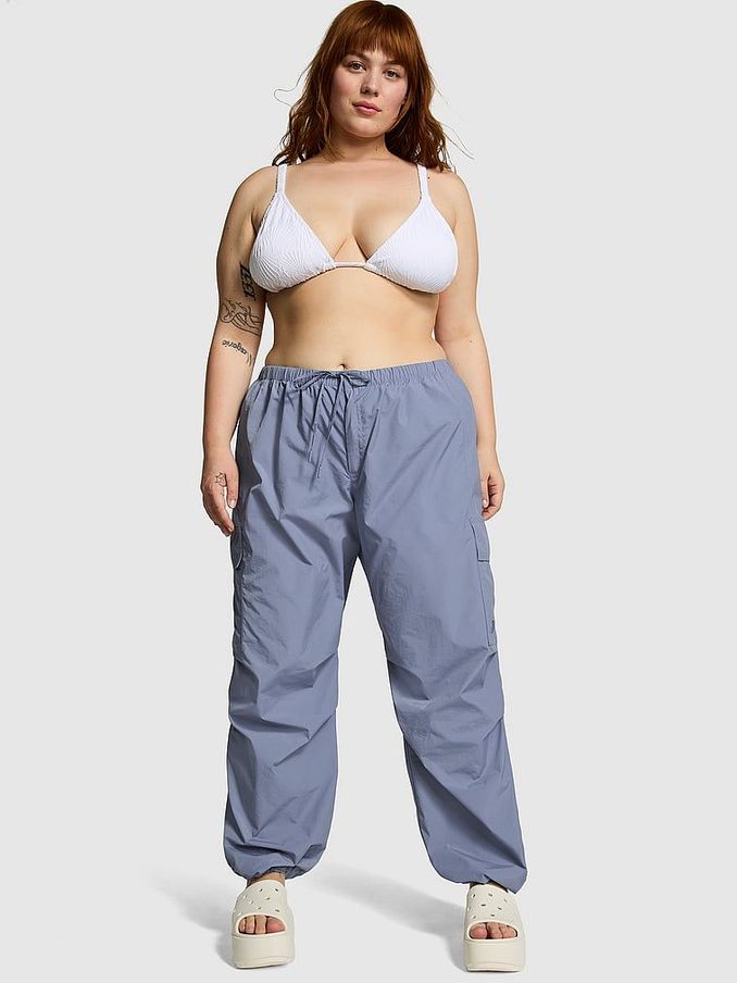 Dusty Iris Blue Cargo Trousers (595032) | £25
