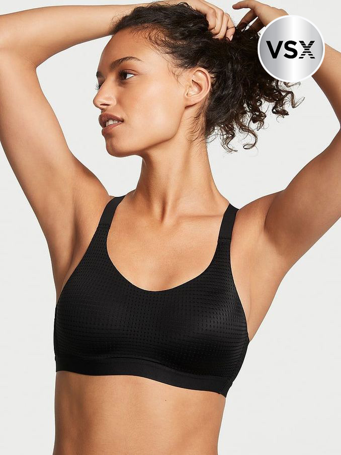 Black Lightweight Mesh Medium Support Sports Bra (595856) | £45