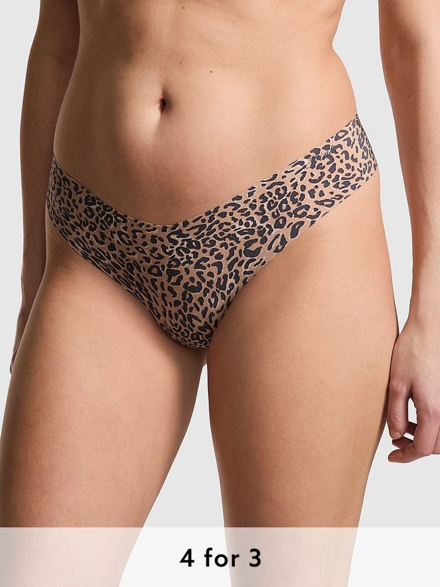 Brown Leopard Thong Knickers (595868) | £9