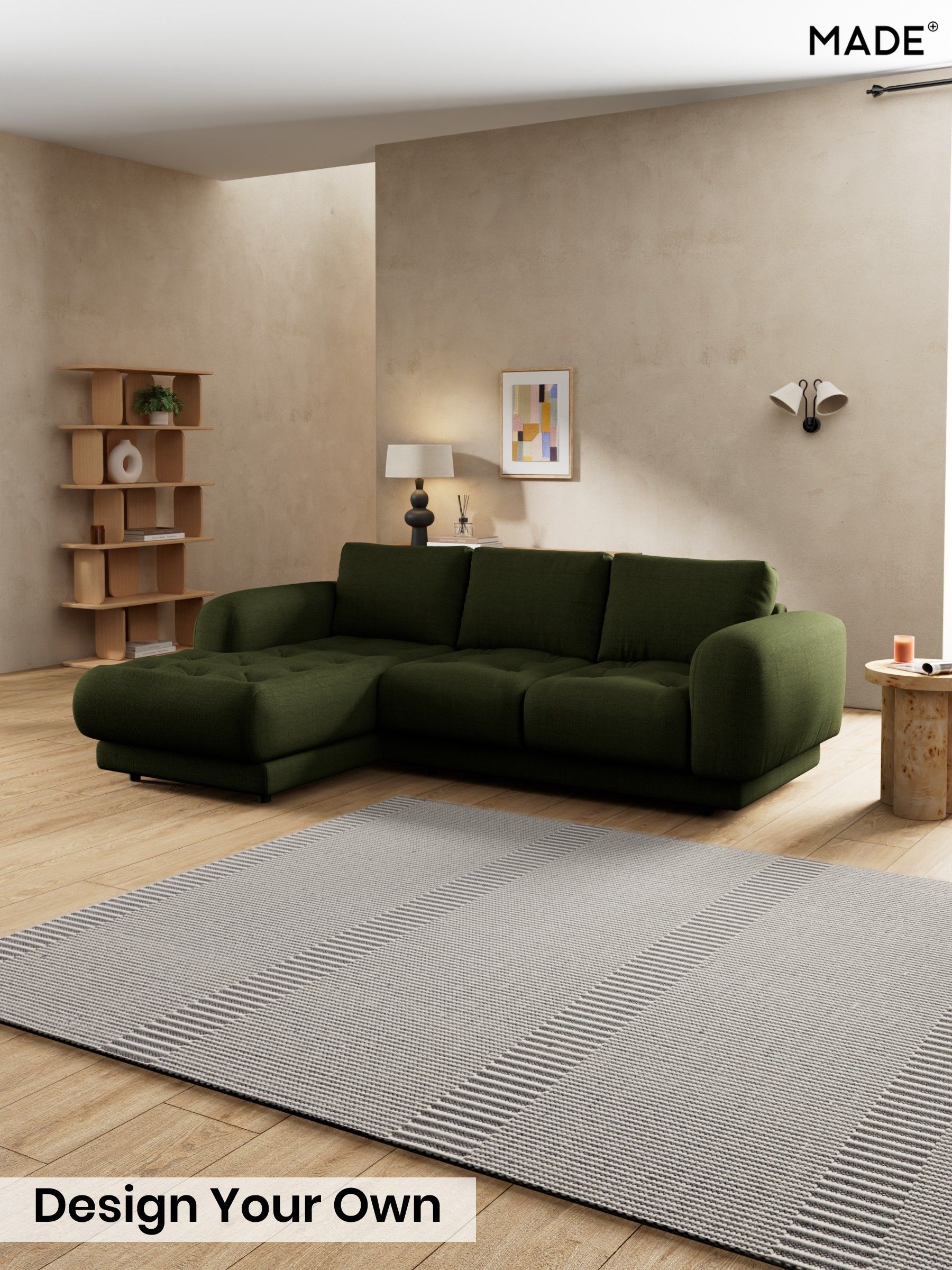 Basket Weave/Olive Green - Flint By Made
