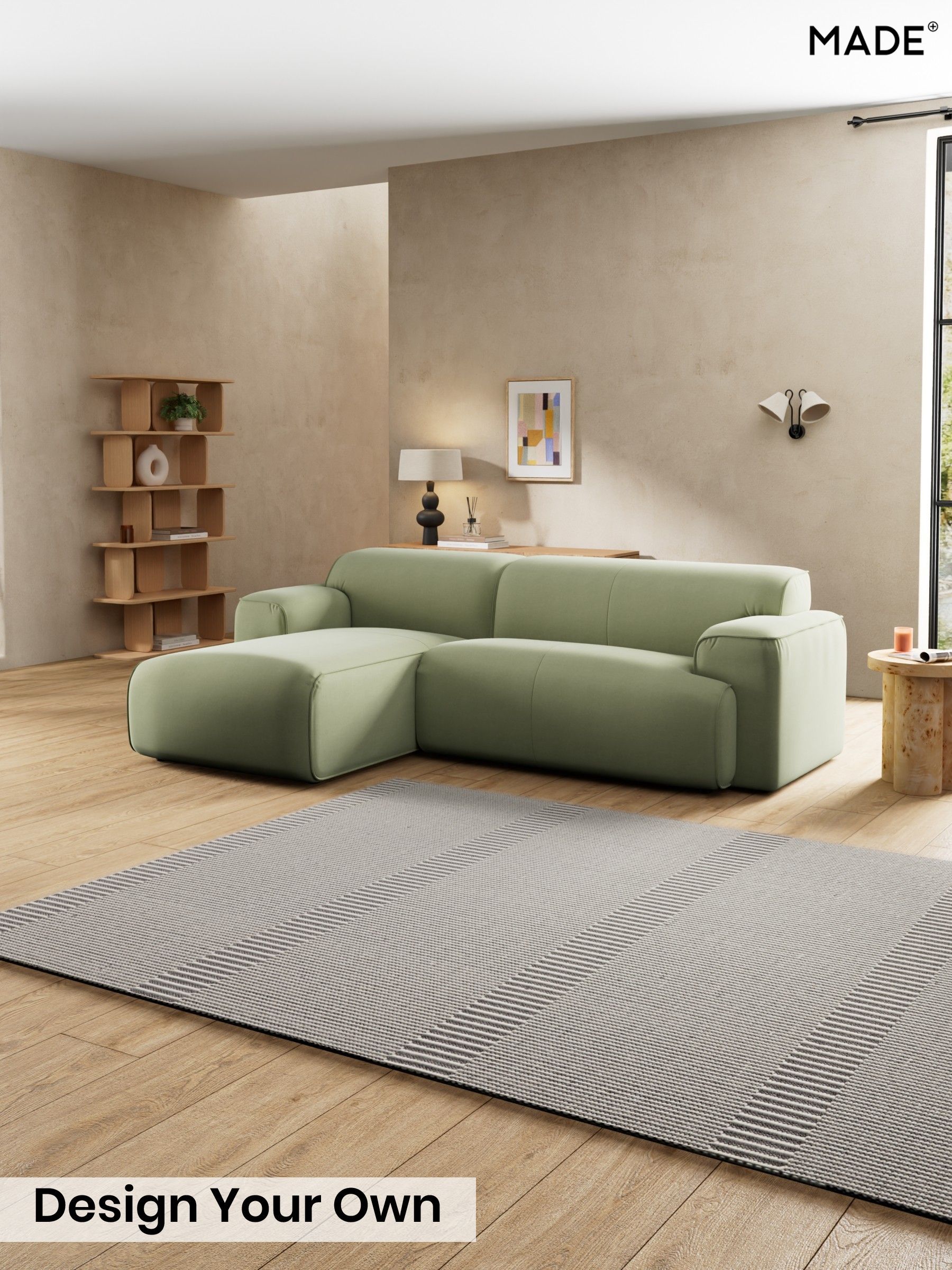 Cotton Velvet Blend/Sage Green - Avalon By Made