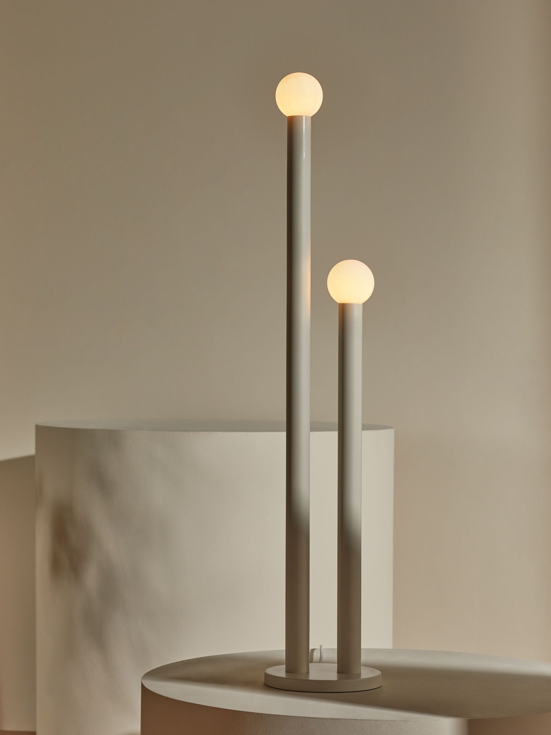 Graysen Floor Lamp in Cream (608319) | £219