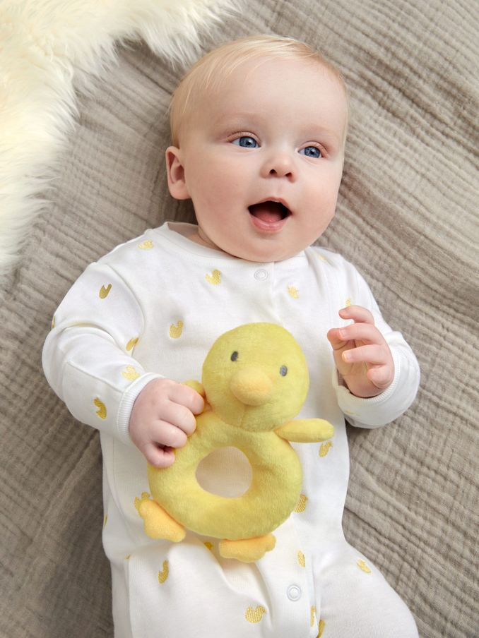 Duck Plush Ring Rattle (610862) | £8.50