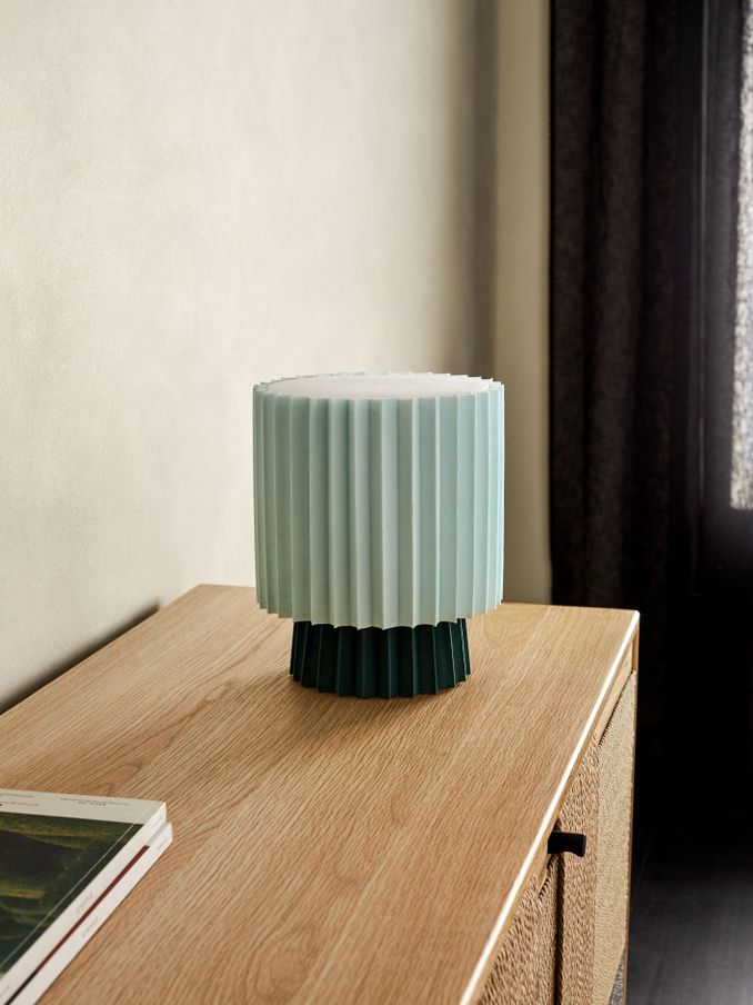 Small Reva Table Lamp in Green (611582) | £30