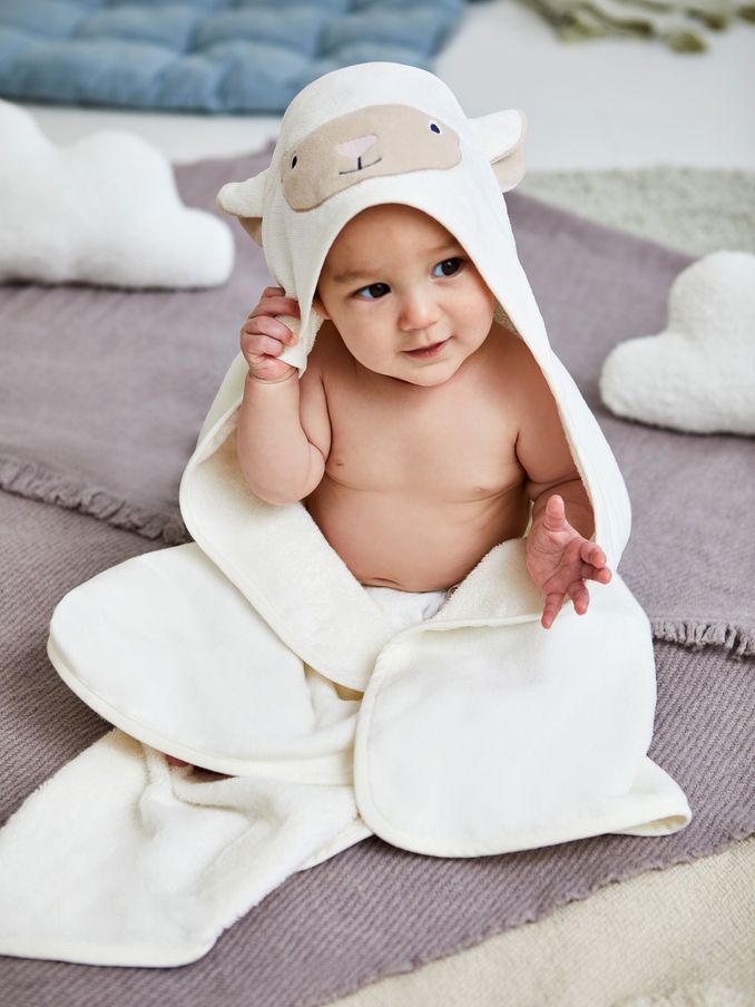 Lamb Character Hooded Towel (614765) | £19.50