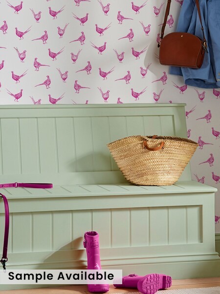 Flirty Pheasants Wallpaper