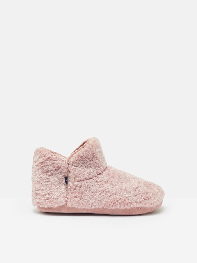 Cabin Luxe Pink Faux Fur Slipper Boots (622658) | £23
