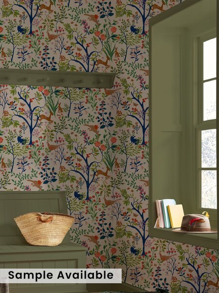 Enchanted Woodland Antique Wallpaper