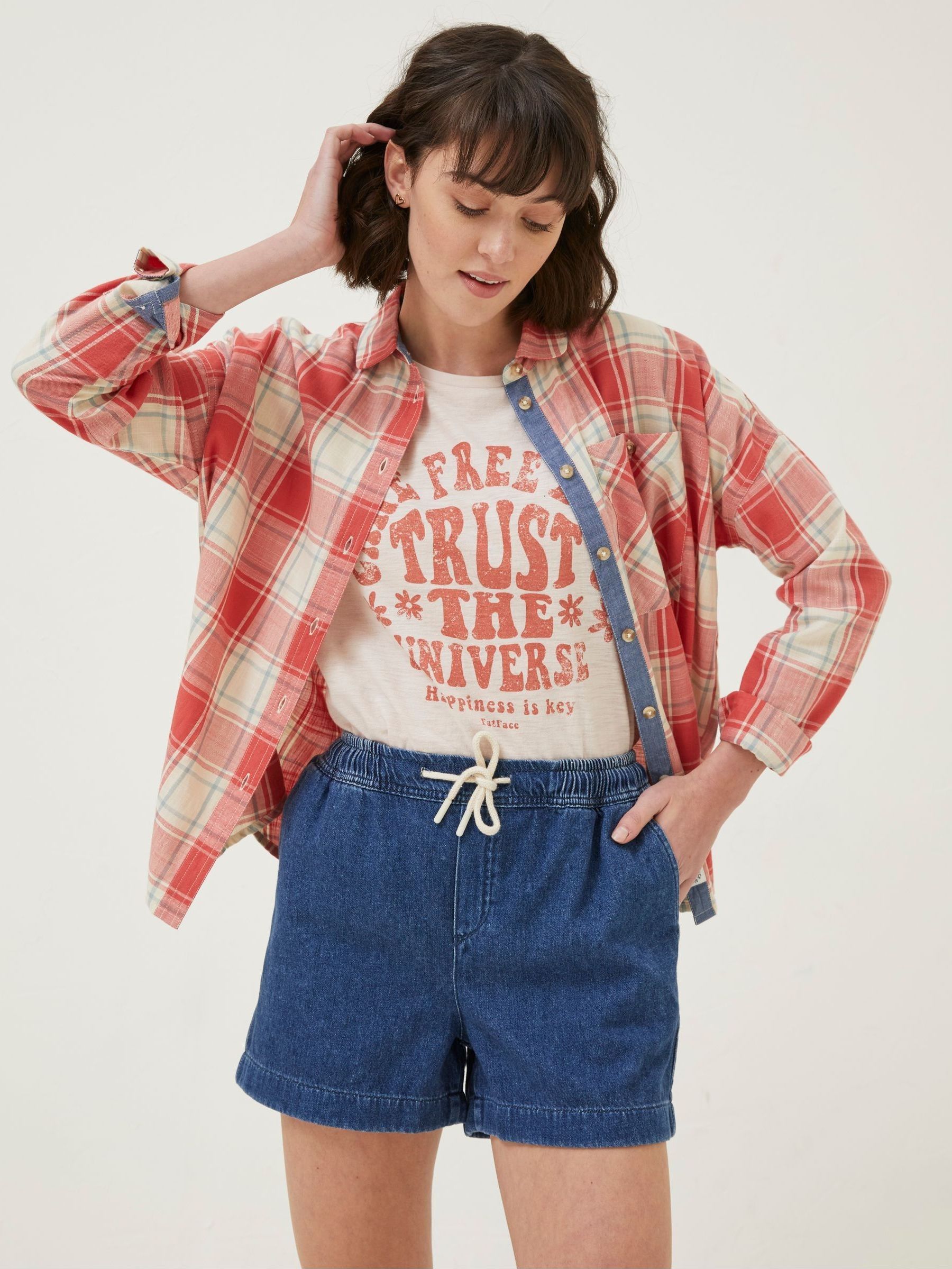 Blue Ashby Pull-On Denim Shorts (631445) | £20