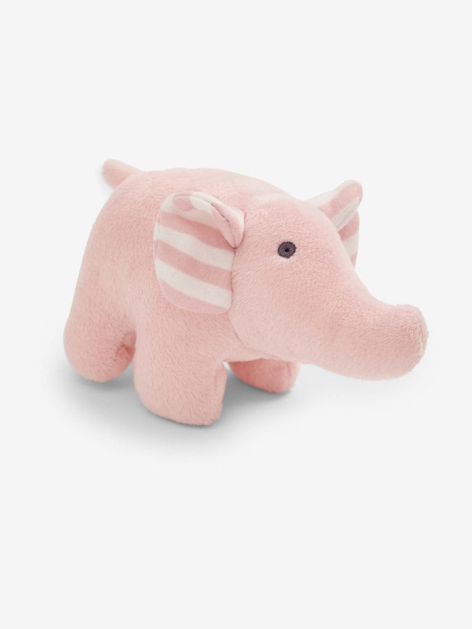Pink Elephant Soft Rattle Toy (638364) | £7