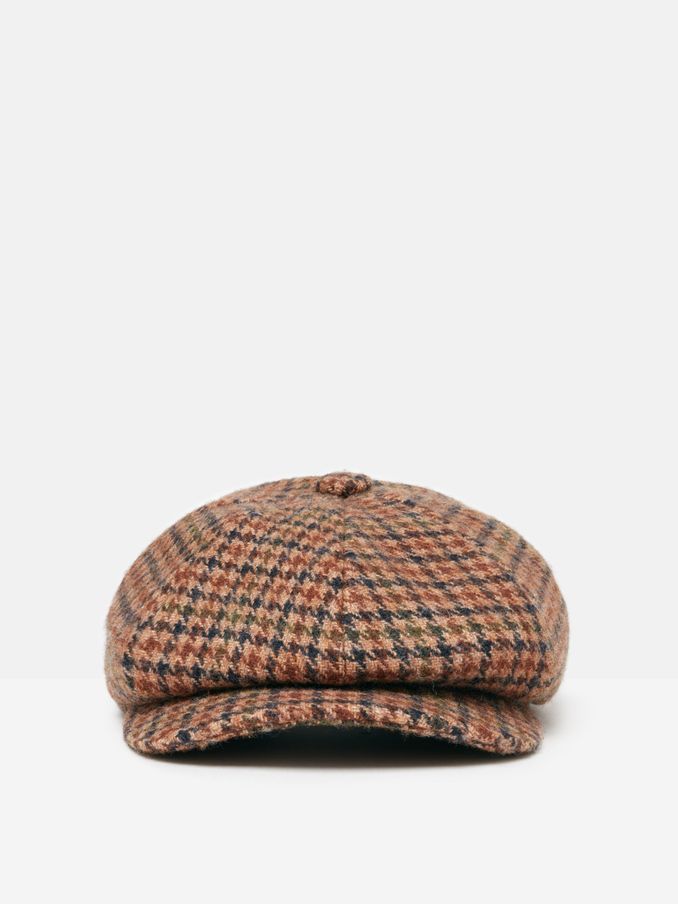 Harrogate Brown Tweed Baker Boy Hat (647823) | £19