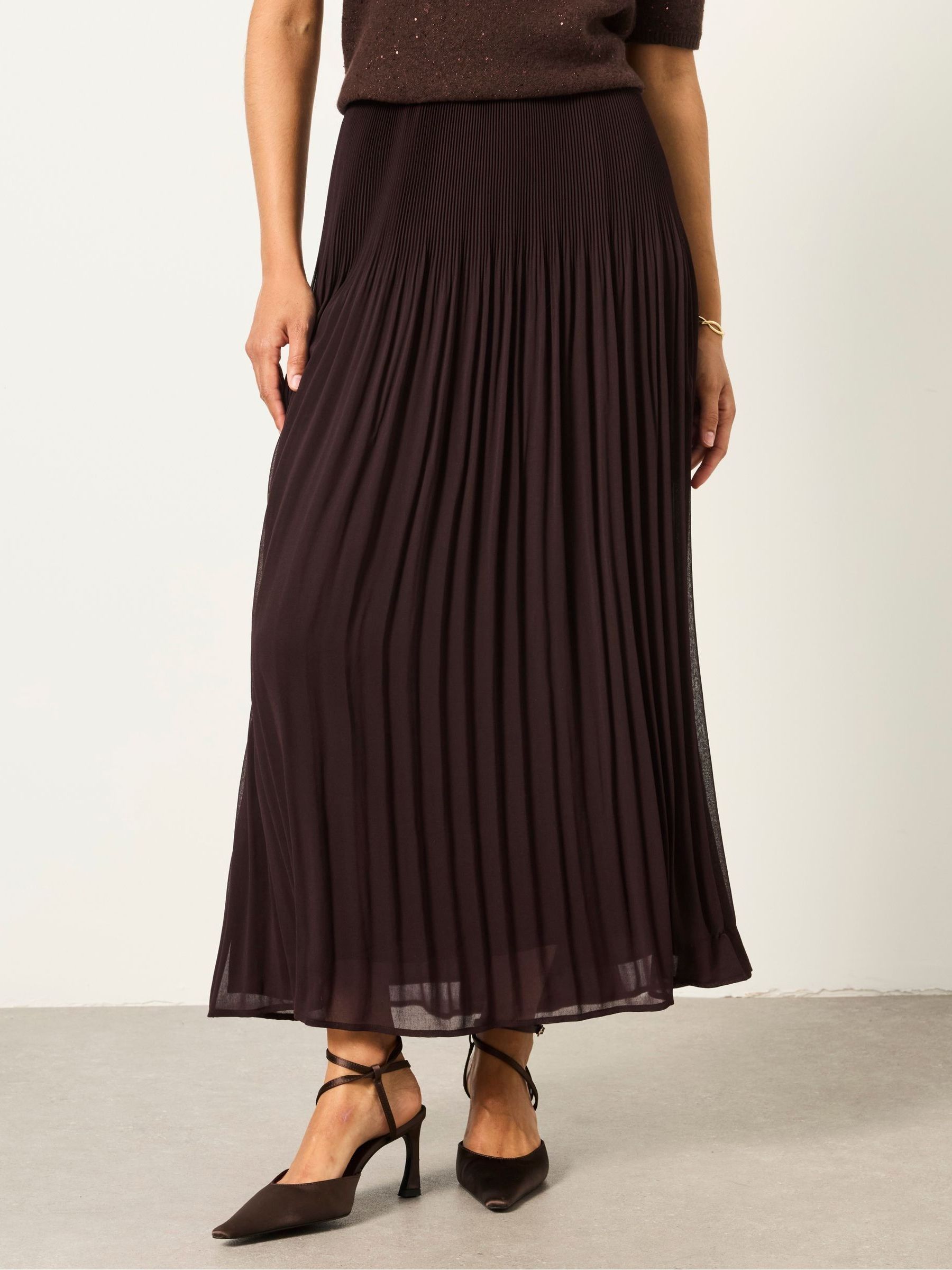 Chocolate Brown - Maxi Skirt