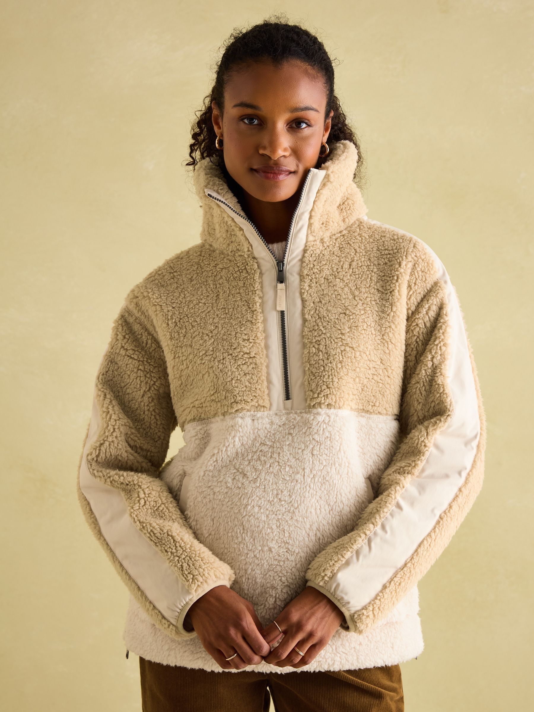 Tilly Neutral Quarter Zip Fleece (663323) | £64.95