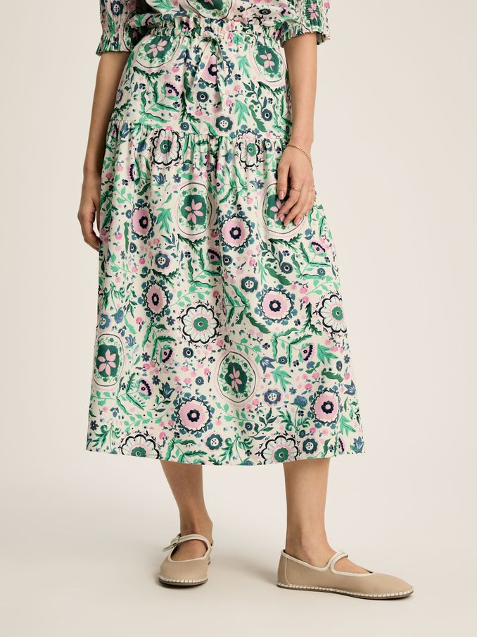 Elle Pink & Green Co-Ord Midi Skirt (663526) | £29