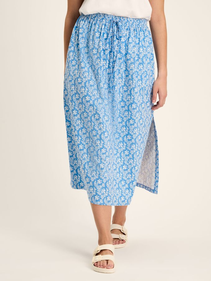 Celia Blue Jersey Midi Skirt (663684) | £19