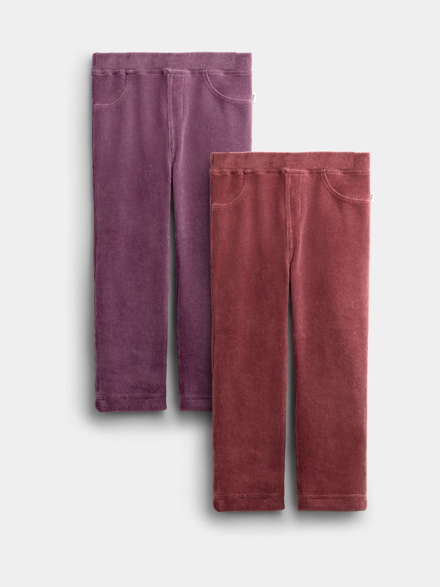 Light Brown - 2-pack Jersey Cord Leggings