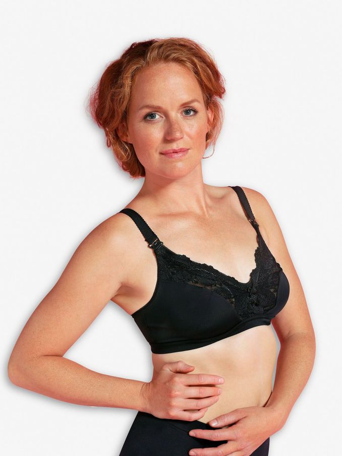 Black - Carriwell Lace Maternity & Nursing Bra