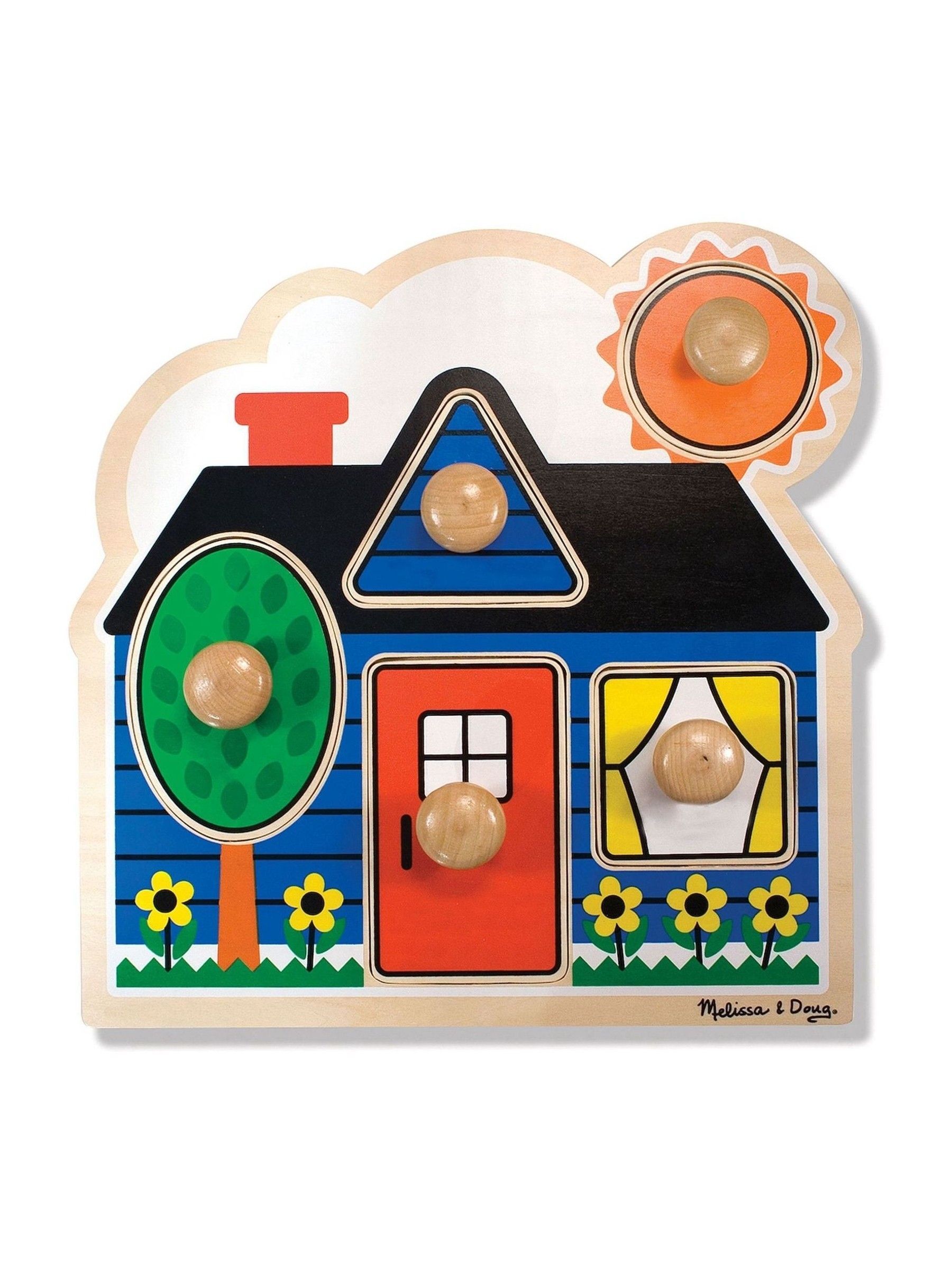 Melissa & Doug First Shapes Jumbo Knob Wooden Puzzle (680184) | £14