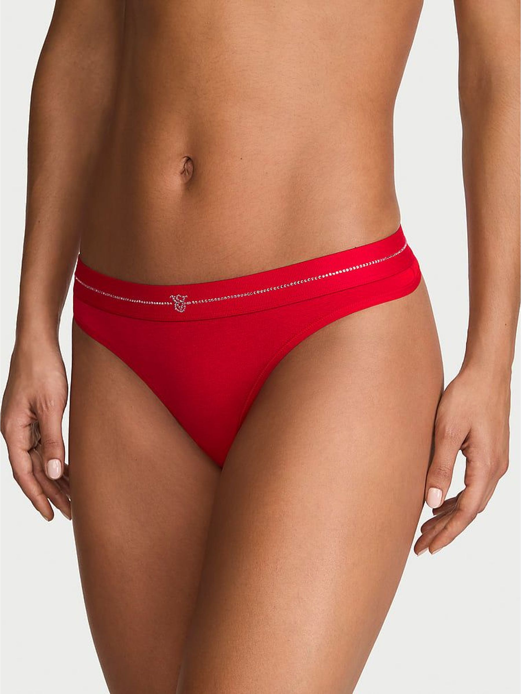 Lipstick Red - Short Shine Logo Knickers