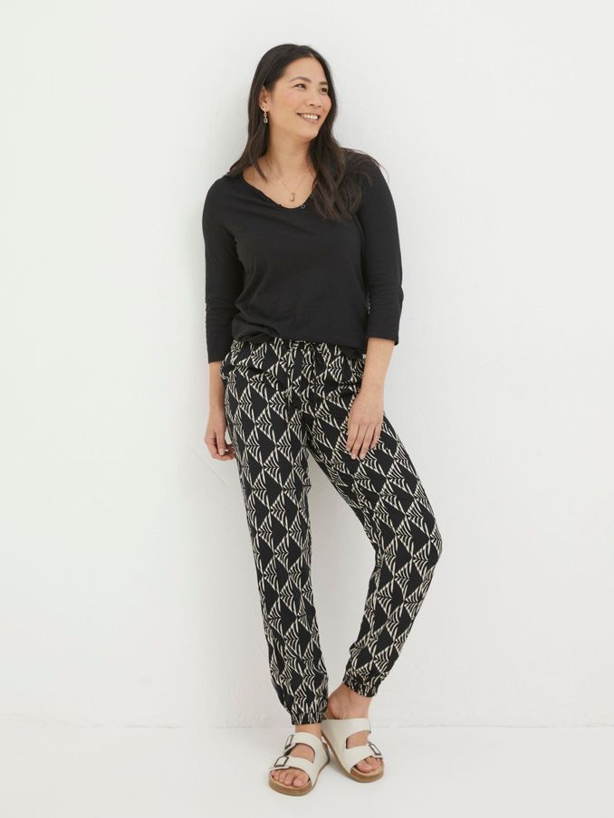 Lyme Black Mono Geo Trousers (686226) | £26