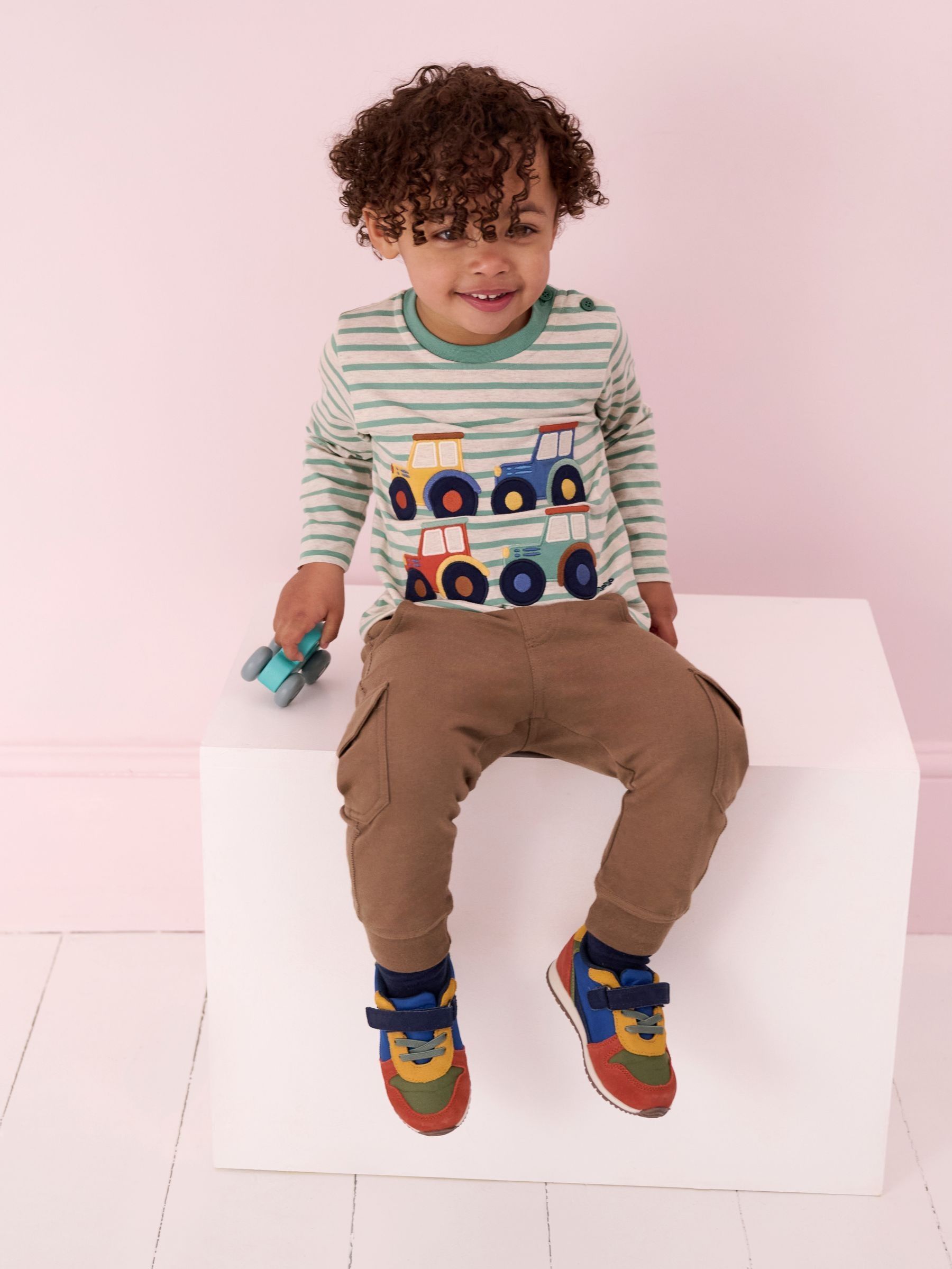 Navy Blue Multi Riptape Trainers (713065) | £28.50 - £30.50